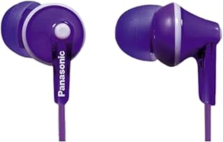Panasonic RP-HJE125E-V In-Ear Wired In-Ear Stereo Sound Headphones for Mobile, MP3/MP4, Comfortable Fit Design, 9 mm Neody…