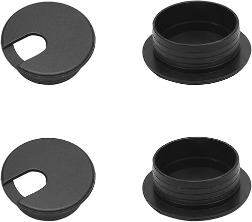 Miniatura 12 de MroMax Ojales de escritorio de plástico de 2.36 pulgadas (2.362 in), cubierta para cables de escritorio, organizador de cables para el hogar,