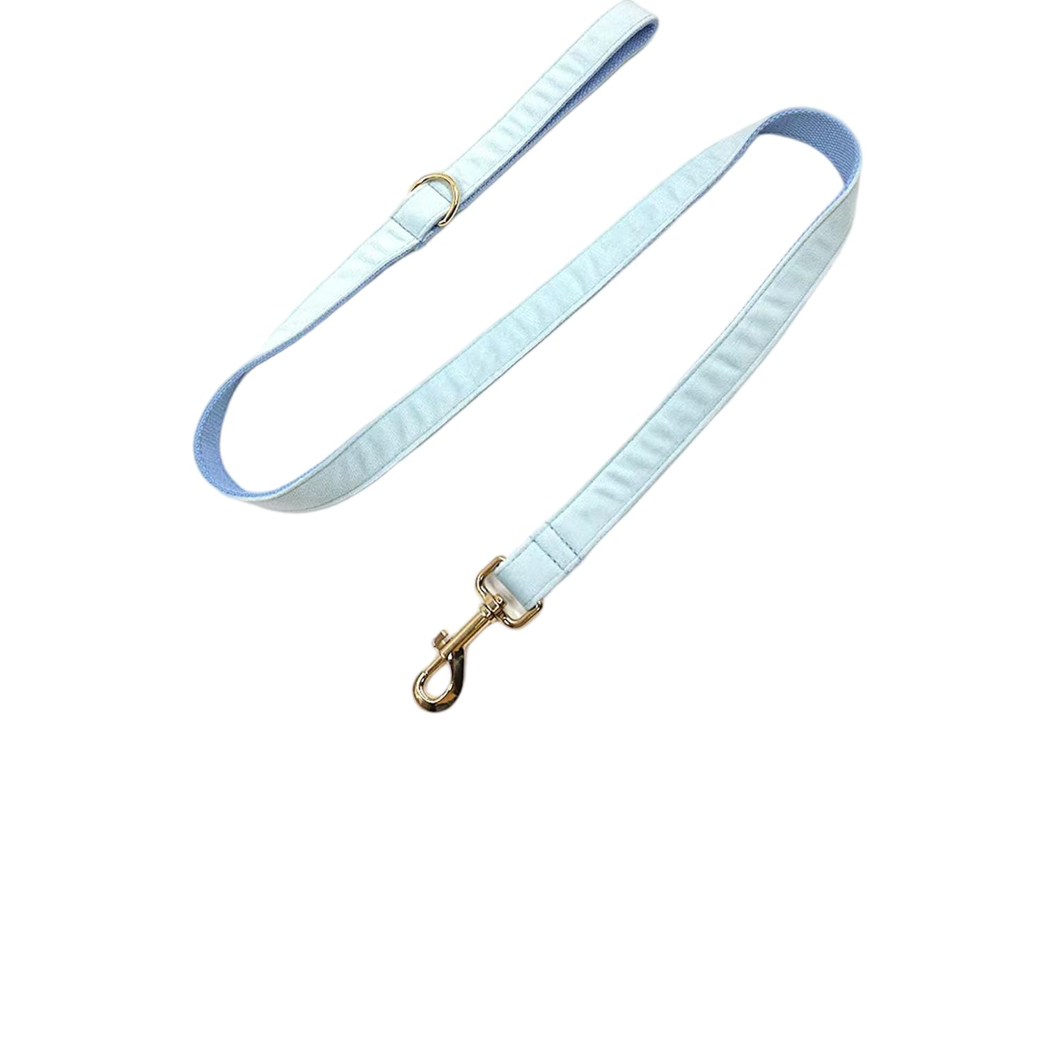 Dog Leash with Metal Clip, Multiple Colors, Width 0.79 inches, Length 3.6 feet, in the Same Color as the Collar(Azure, Match XS/S Size Collar)