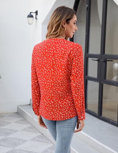 Image of Blooming Jelly Women's Long Sleeve Blouses Dressy Casual Business Work Tops