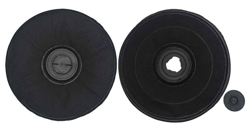 Lot de 2 filtres à charbon de rechange pour Eff54, EFF57 ehfc57, ehfv, e3cff57 – Convient à AEG Electrolux Zanussi 5029467700, 5029467700/5 Filtre à charbon actif/Filtre anti-odeurs