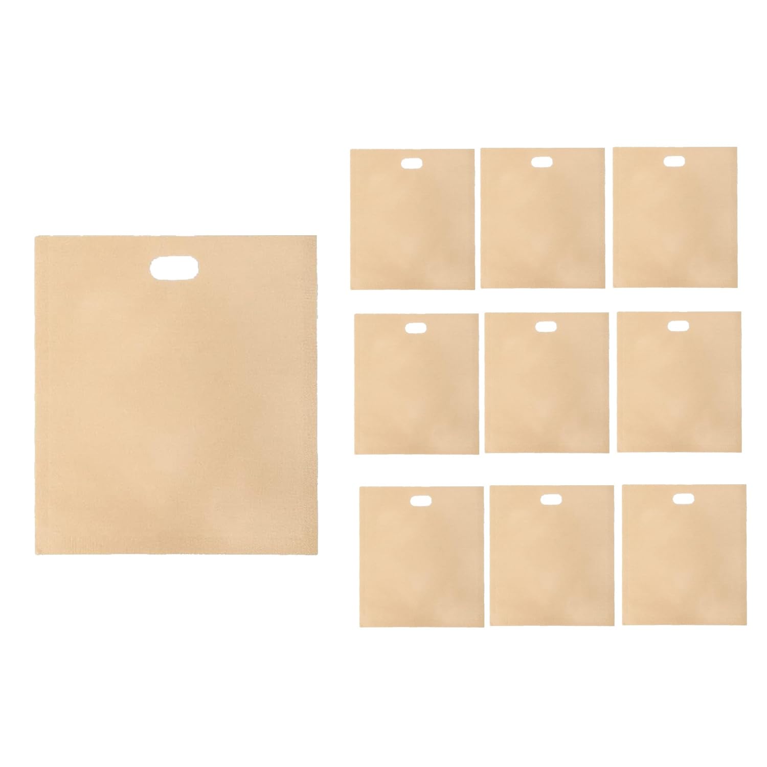 CTRLZS Reusable Toaster Bags Non-Stick Toasted Sandwich Bags, Plastic Bag for Sandwiches Easy to Open, Toastie Bags 10Pcs A Easy Install