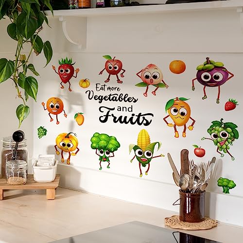 Vinilos Decorativos Frutas y Verduras Cartoon 3 Unidades miniatura 3