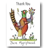 DrawUK - Tarjeta de felicitación y sobre con diseño de compost 100% libre de plástico, respetuoso con el medio ambiente, ideal para agradecerle