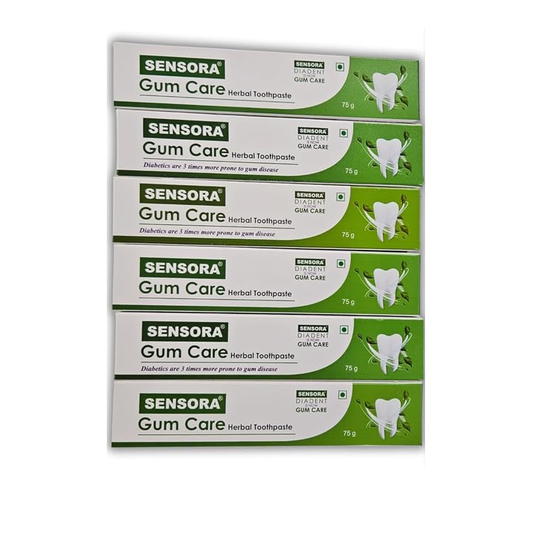 SENSORA Gum Care Toothpaste For Complete Oral Care | Prevents From Dry Mouth, Gum Diseases| India's First Toothpaste With Carrymax Technology| Made In India| Mint Flavour (Pack of 6)-image-19