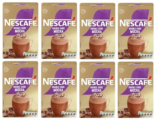 NESCAFÉ MOCHA Double Choco Instant Coffee Sachets x7 (Pack of 8 Total 56 Sachets)
