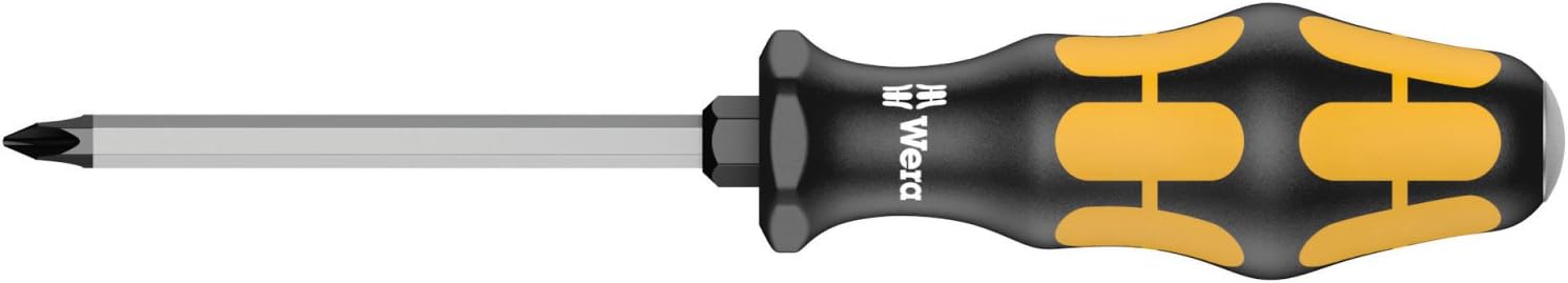 Wera 918 SPZ Kreuzschlitz-Schraubendreher, PZ 2 x 100 mm, 05017052001, Black