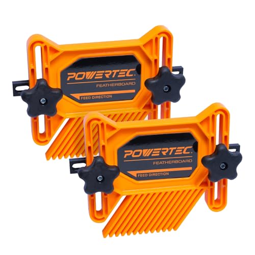 POWERTEC Universal Tandem Featherboards for Table Saw, Router Table, Router