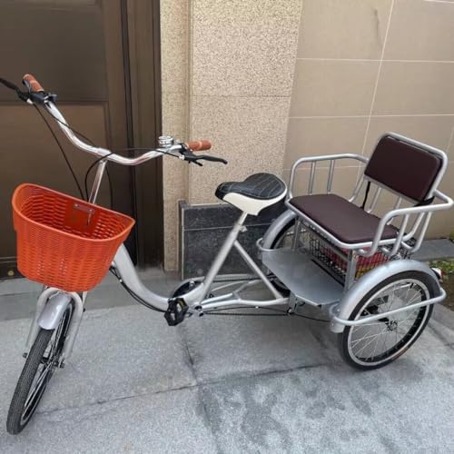 Triciclo para Adultos y Mayores 20 in Plata miniatura 2