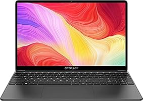 Laptop 15,6 Zoll, TECLAST F15S Notebook, Intel Apollo Lake, 1920×1080 FHD IPS, 6GB RAM 128GB ROM Ultrabook, Windows 10, 38000mWh, 256GB TF Erweiterung, Mini-HDMI, Bluetooth, Dual-Band WiFi, 2x USB 3,0