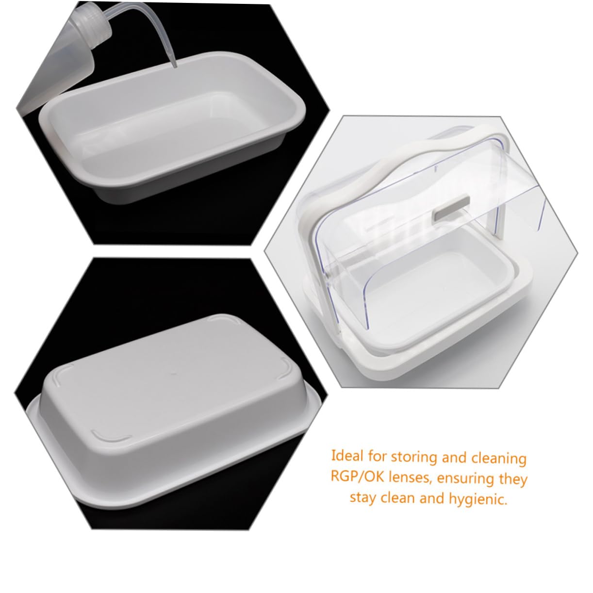 KOMBIUDA Multi-Function Storage Tray for Lenses Sturdy Washing Accessory Pp Material Lightweight