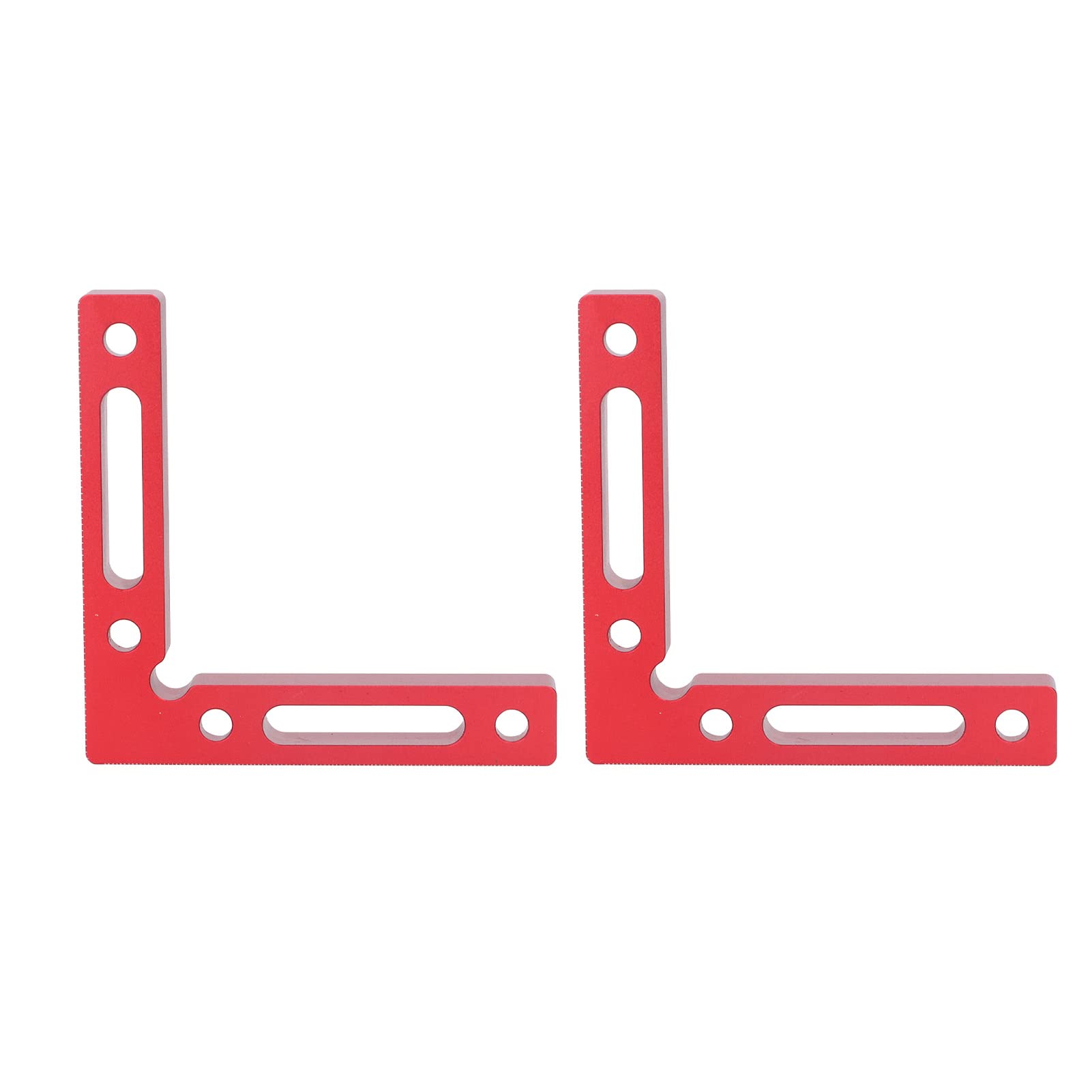 2Pcs Right Angle Positioning Clamp, 90 Degree Square L Shape Ruler Aluminum Alloy, Handy Tool for Woodworking, Clamping Boxes, Cabinets, Frames, DIY Assembly