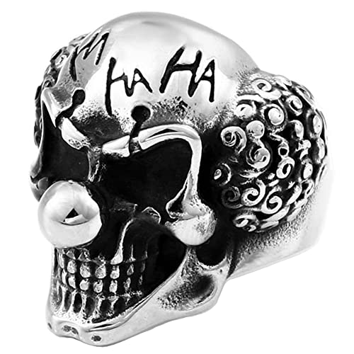 Image of Genuine Stainless Steel Ring Jewelry for Men Fashion Punk Biker Skull Rings