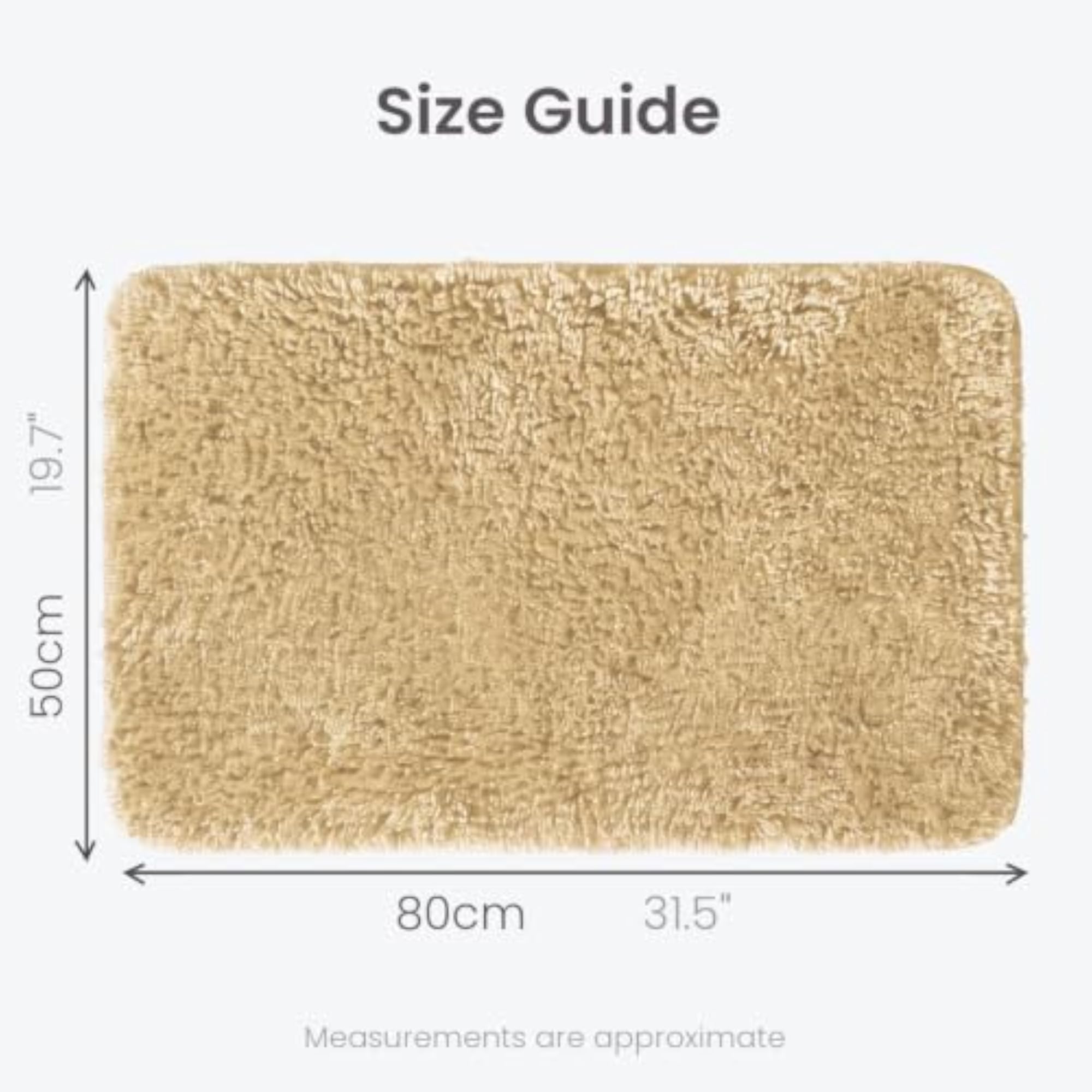 Super Absorbent Microfibre Mat, Beige