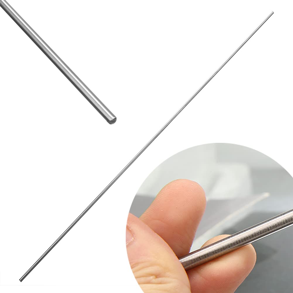 2 stuks TC4 metalen titanium staven, diameter: 8 mm Lengte: 500 mm Geschikt voor industriële mechanische verwerking, enz