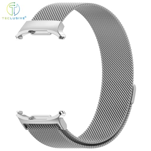 Image of T TECLUSIVE Ultra Luxury Magnetic Metal Chain Strap Band Compatible for Galaxy Watch Ultra | No Gap Adjustable Magnetic Strap for Galaxy Watch Ultra