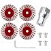 PowerTravel 4Pcs Angle Grinder 40mm Diamond Saw Blades Set, 5/8-11 Flange