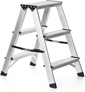 ROLTIN Ladders Folding 2 Steps Aluminum Alloy 330 Pound Capacity Portable Stepladder Non-Slip Ladder Load 150kg Ladders Tools