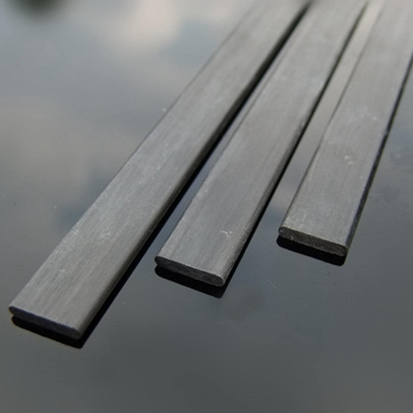 5 Stück Kohlefaser-Streifen für ferngesteuerte Fahrzeuge, Drachenzubehör, 5 Stück, 0,5 x 3 x 400 mm