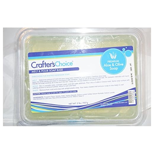 Base de sabão de Aloe Vera e azeite de oliva da Crafters Choice