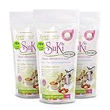 Suki, Edulcorante natural sin azúcar, sustituto de azúcar sin calorías, azúcar de xilitol para café ceto, té, cereales y horneado, 250 g (paquete de 3)