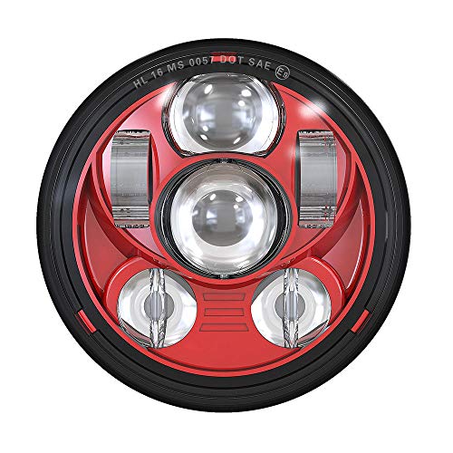 Amazon | RAMJET4X4 5.75インチLEDヘッドライト LEDバイクライト