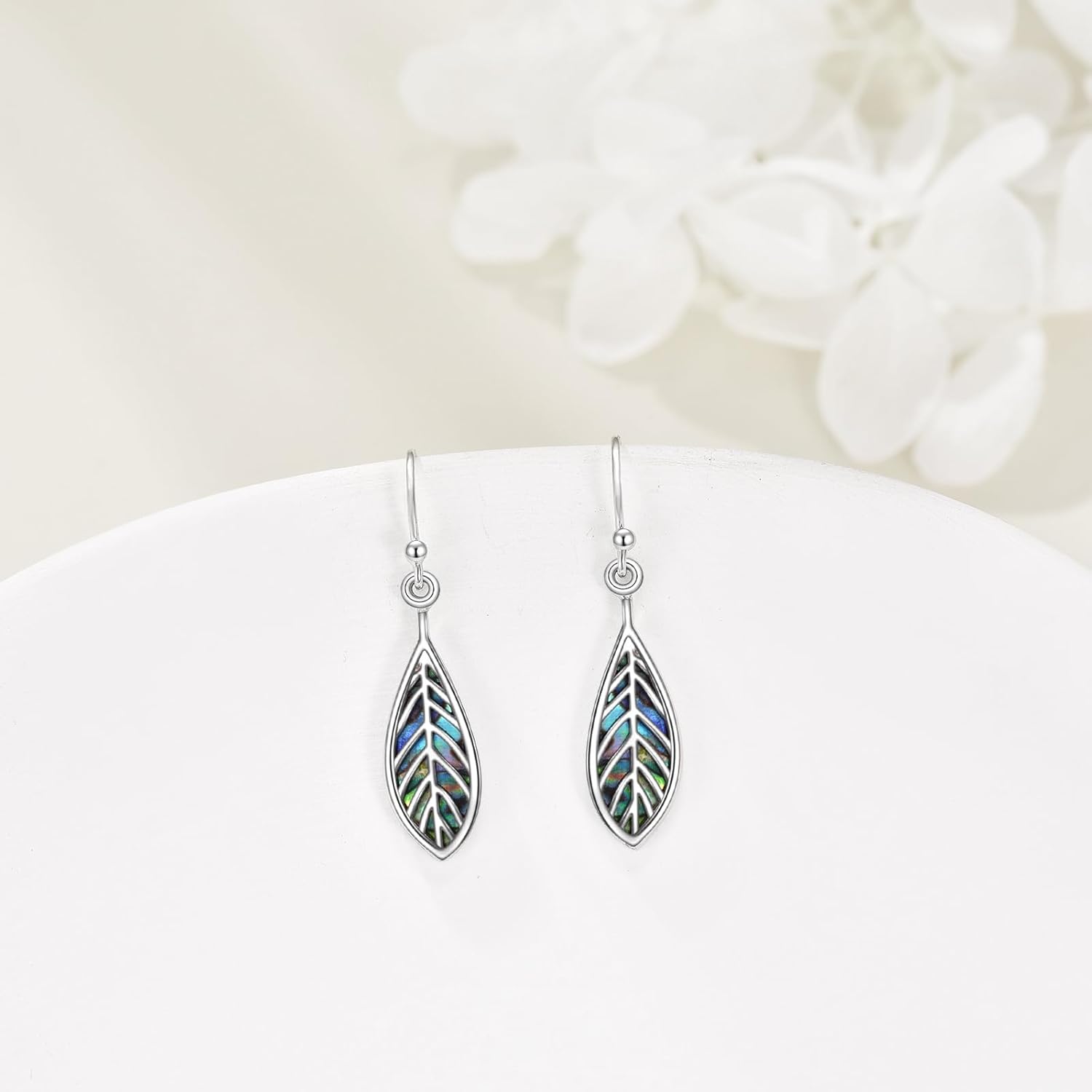 YFN Moon/Star/Leaf Pentagram Pentacle Stud Earrings Sterling Silver Crescent Moon Star/Leaf Drop Earrings Jewelry Gifts for Men Women - Image 5