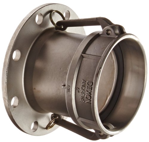 Dixon 600-DL-SS Stainless Steel 316 Cam and Groove Hose Fitting, 6" Socket x 150# ASA Flange