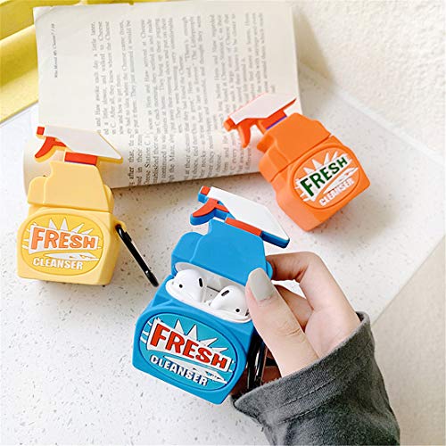 Joyleop(Detergent) Compatible With Airpods 1/2 Case Cover,Cute Cartoon Funny Fun Cool 3D Fashion, Silicone Airpod Character Unique Chic Designer Skin Keychain,Girls Boys Teens, Case For Air Pods 1&2 #TOP1