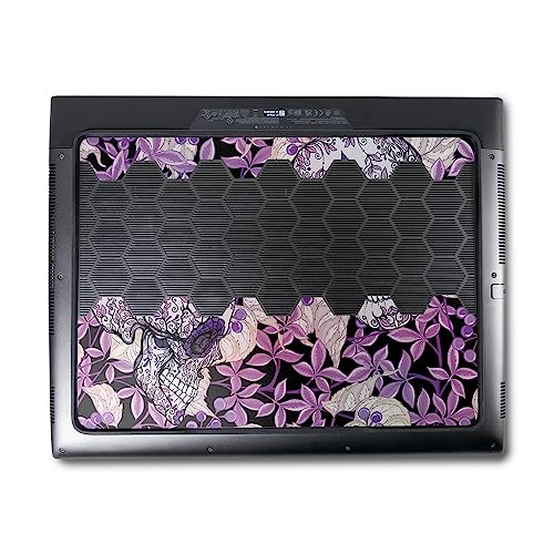 Image of MightySkins Skin Compatible with Alienware M18 R1 (2023) Full Wrap Kit - Flower Skull | Protective, Durable, and Unique Vinyl Decal wrap Cover | Easy to Apply & Change Styles | Made in The USA