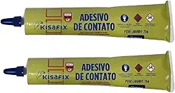 Kit 2 Adesivos Contato Sapateiro Couro Espuma Carpete Pisos Bisnaga 75gr