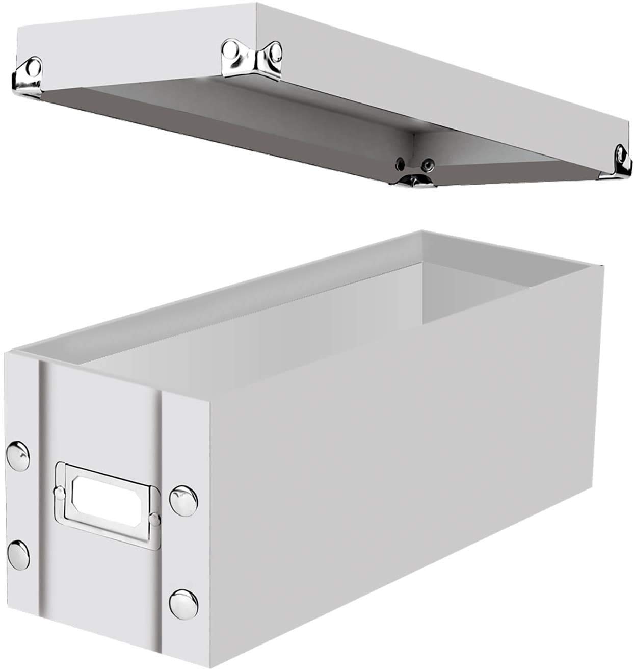 Snap-N-Store CD Storage Box - Pack of 1/2 - Durable Disc Holder with Lid to Store for Discs (1 Pack - CD, White)