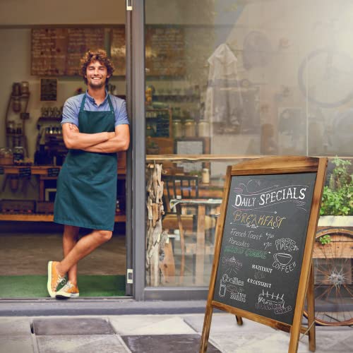 Chalkboard Signs, Sizing 40.5“Lx21”W, Arch Design And Larger Size And Stable Standing Chalk Board For Kids, Weddings, Restaurant (40.5“Lx21”Wx38.5"H, Brown3) #TOP3