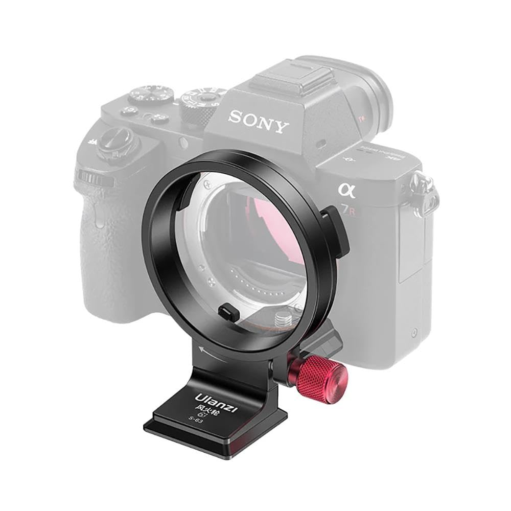 Ulanzi S-63 Rotatable Horizontal to Vertical Mount Plate Kit | Compatible with Sony Alpha E-mount Cameras A7 A7s A9 A7R III IV V FX30 FX3 | Works w/Lens Inner Diameter up to 63.5mm | Arca Swiss Plate