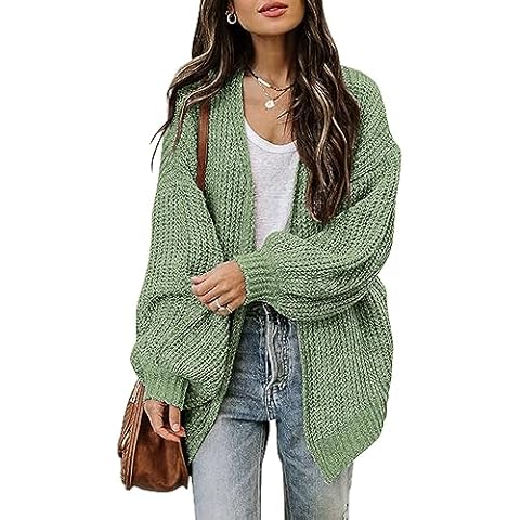 Women's Oversized Chunky Knit Cardigan Cover