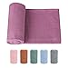 Pucktuch Baby Musselin Babydecke Swaddle 120x120cm Puckdecke Mulltücher, Bambus Baumwolle Baby Pucktücher Decke für Neugeborene Junge und Mädchen (Lila-Rosa)
