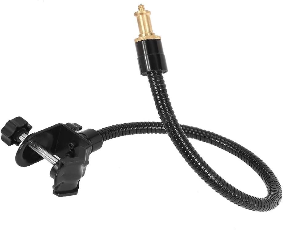New Lon0167 50cm Length Featured Gooseneck Camera Mount reliable efficacy Gold Tone Flash Shoe Mount + C-type Clamp(id:246 4a 94 6fb)