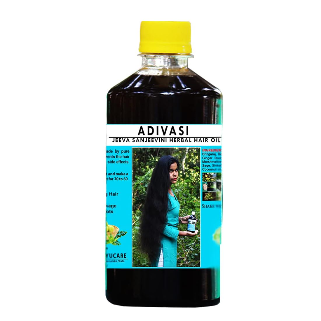 Adivasi Jeeva Sanjeevini Herbal Hair Oil Pure Adivasi Hair Growth & Hair Fall Control Oil 250ml