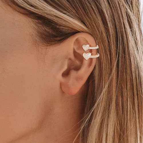 Image of Ear Cuffs Non Piercing Chunky Ear Cuff Earrings for Women Non Tarnish Clip on Cartilage Earrings Trendy Jewelry No Pierced Ears Fake Earring Set Fashion Accessories Jewelry Birthday Gifts