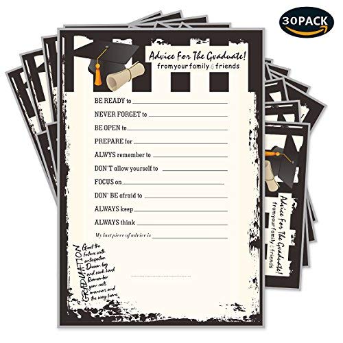 Graduation Party Advice Cards30 Pack Party Advice Cards for 2018