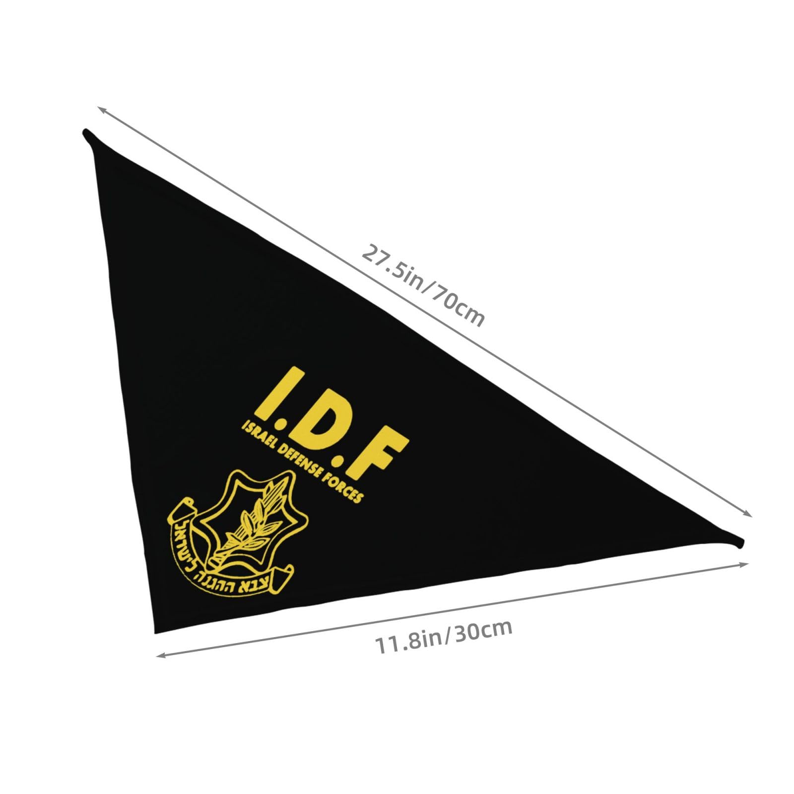 Rqwaaed IDF Israel Defense Forces Triangle Dog Bandana Scarf Accessories for Pet Bibs
