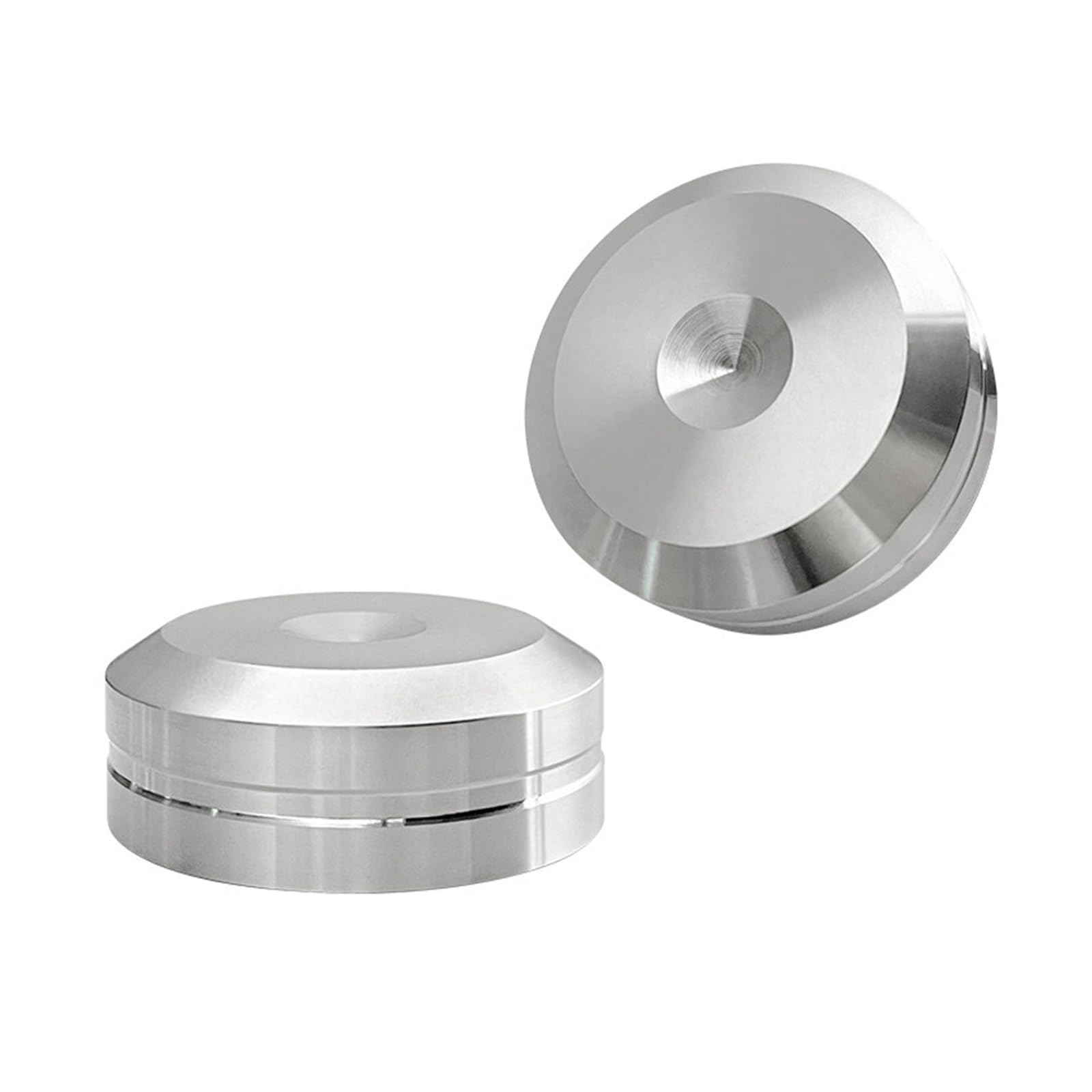 Inox SpeakerSpike 8 piedini con punta smorzante for le vibrazioni | Cuscinetti isolanti in acciaio inossidabile HIFI Audio for supporto for altoparlante da pavimento