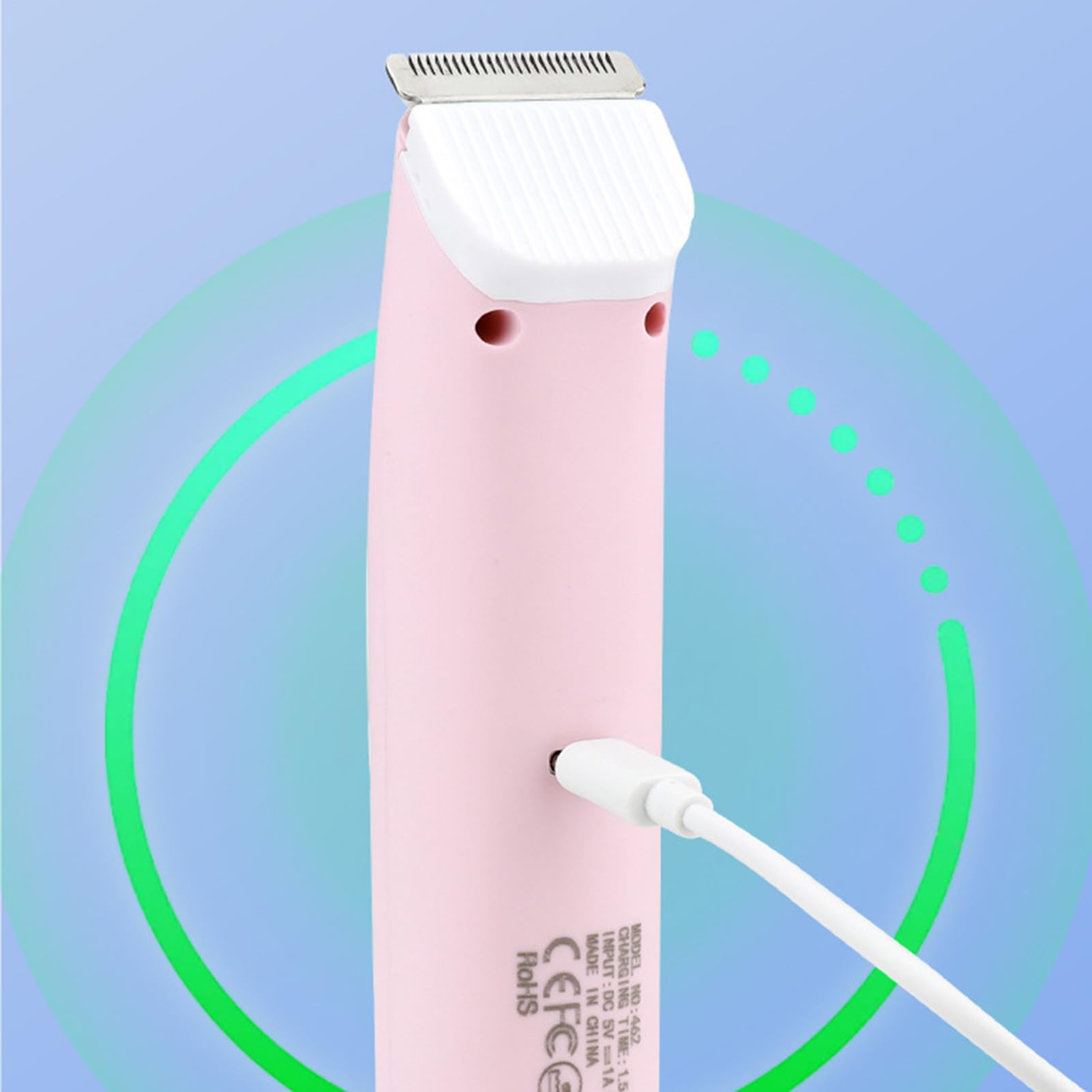 Depilatore per Bikini | Epilatore Impermeabile | Body Groomer Ricaricabile Portatile a Doppia Testa per Casa Viaggio Ascelle Zona Intima Bikini