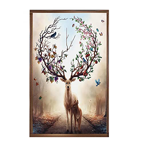 donghua 5D Diamond Painting Full Drill, DIY Diamond Painting by Number Kits,Rhinestone Drawing Gift, Mosaic Making Art Painting for Wall Decoration Diamond Painting