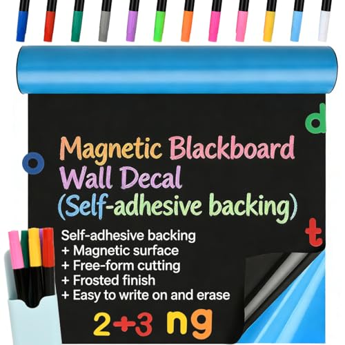 Tableau noir magnétique mural pour enfant pour aménager un coin devoirs ludique et créatif