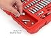 TEKTON 1/4-Inch Drive Socket Set, Inch/Metric, 6-Point, 5/32-Inch - 9/16-Inch, 5 mm - 14 mm, 51-Piece | 13001