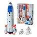 Wbzle Rocket Ship, Space Shuttle Astronaut & Space Adventure Toys,Science Educational Rocket Toys for Kids 3-5 - Lights/Music/Spray