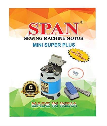 SPAN MINISUPERPLUS AC/DC 1/12 HP motor with carbon for HALF & FULL SHUTTLE sewing machines.Double coated Copper winding (6 months warranty +1 year extended support warranty)-image-39