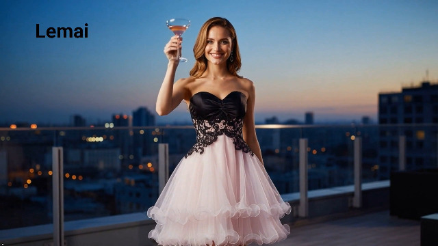 Robe Cocktail Noire Et Blanche Sans Bretelles Speechless - Taille 11 - Neuf Avec étiquettes (NWT)