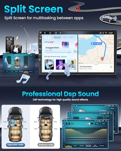 Image of [4G+64G] Car Radio for Ford F150 2004-2008: 7'' HD Touch Screen Stereo with Wireless CarPlay Android Auto Bluetooth 5GWiFi GPS FM RDS SWC Backup Camera